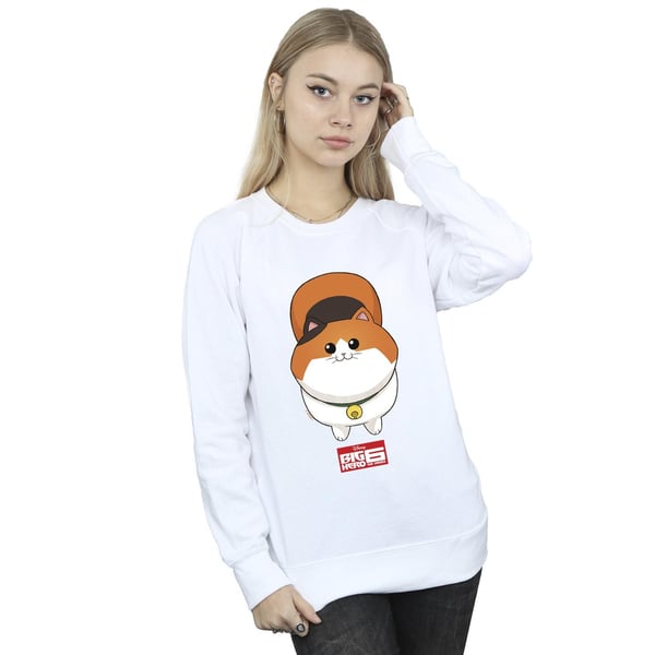 Disney Womens/Ladies Big Hero 6 Baymax Kitten Face Sweatshirt
