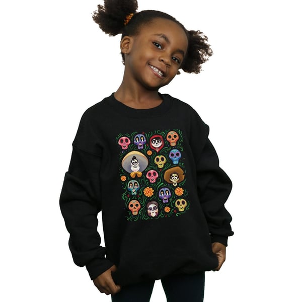 Disney Girls Coco Heads Pattern Sweatshirt