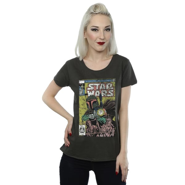 Star Wars Womens/Ladies Boba Fett Comic Cotton T-Shirt