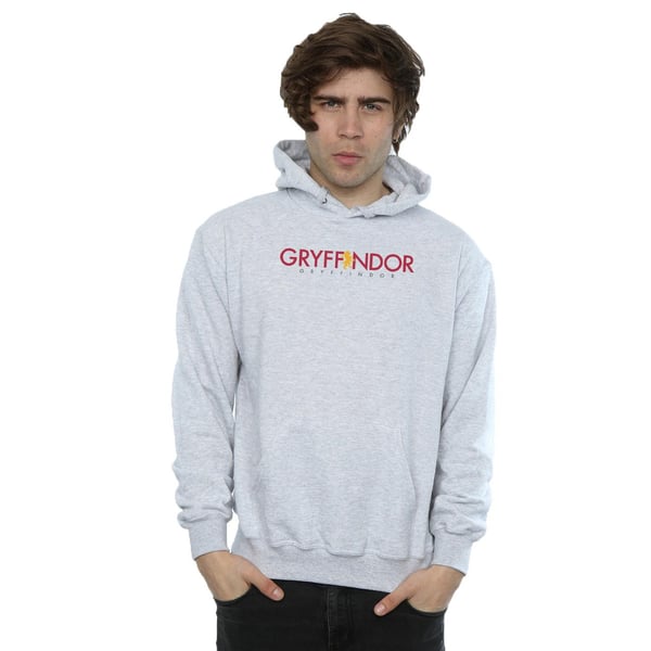 Harry Potter Mens Gryffindor Text Hoodie