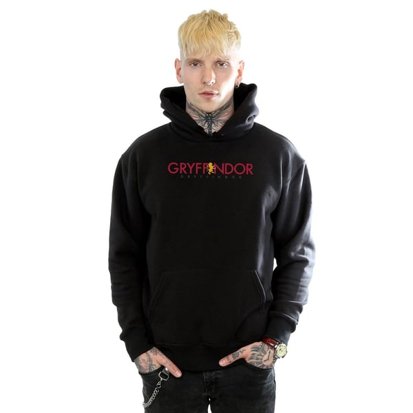 Harry Potter Mens Gryffindor Text Hoodie