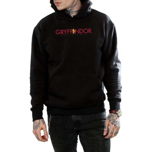 Harry Potter Mens Gryffindor Text Hoodie
