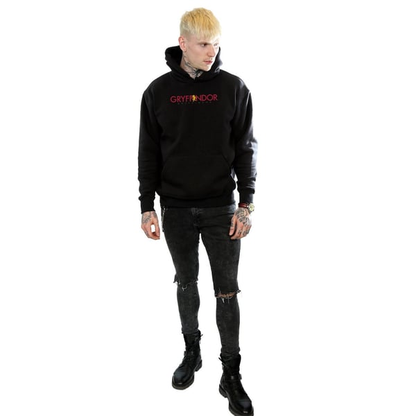 Harry Potter Mens Gryffindor Text Hoodie