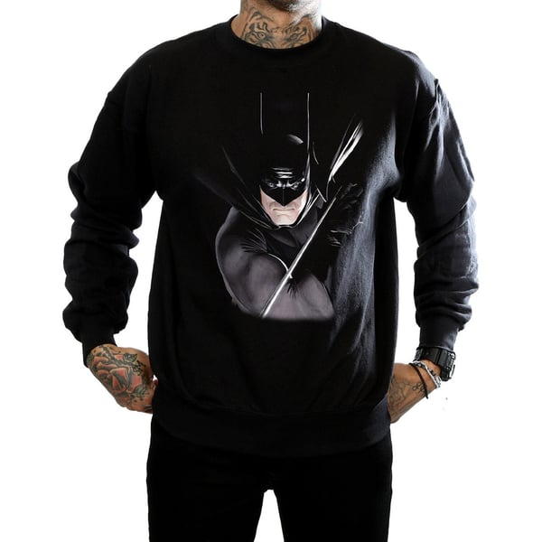 DC Comics Mens Batman By Alex Ross Sweatshirt