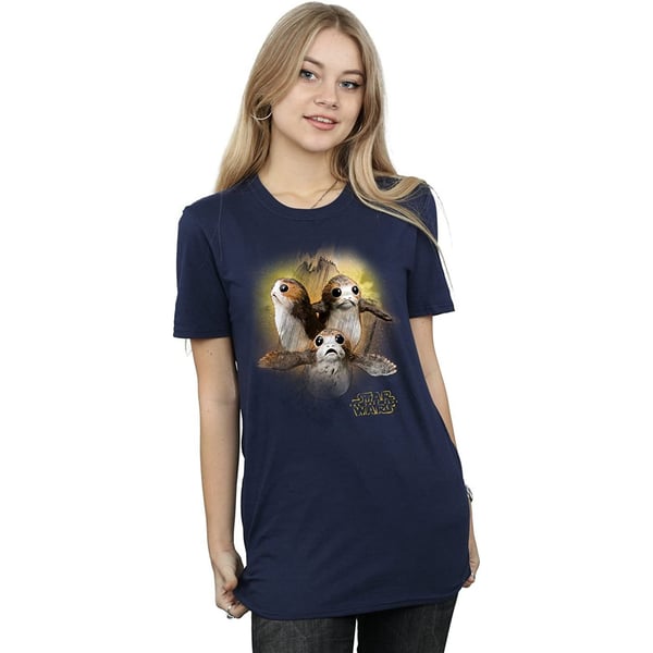 Star Wars: The Last Jedi Womens/Ladies Porg Brushed Cotton Boyfriend T-Shirt