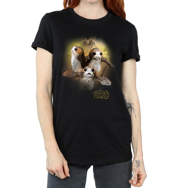 Star Wars: The Last Jedi Womens/Ladies Porg Brushed Cotton Boyfriend T-Shirt