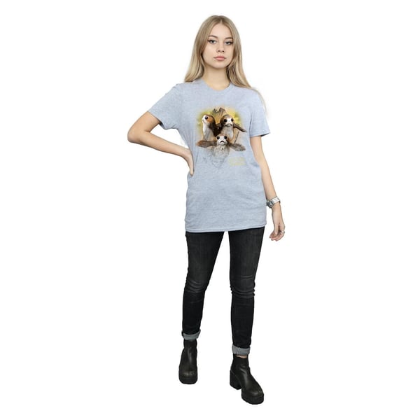 Star Wars: The Last Jedi Womens/Ladies Porg Brushed Cotton Boyfriend T-Shirt