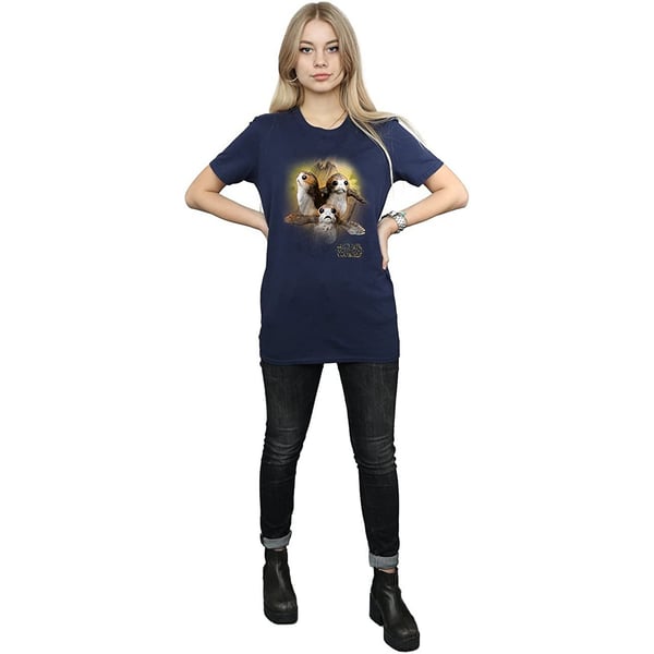 Star Wars: The Last Jedi Womens/Ladies Porg Brushed Cotton Boyfriend T-Shirt