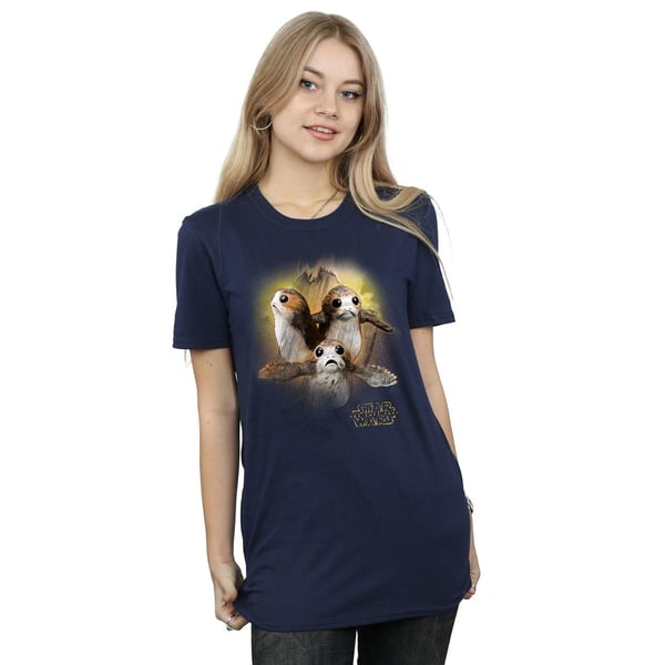 Star Wars: The Last Jedi Womens/Ladies Porg Brushed Cotton Boyfriend T-Shirt
