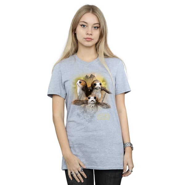 Star Wars: The Last Jedi Womens/Ladies Porg Brushed Cotton Boyfriend T-Shirt