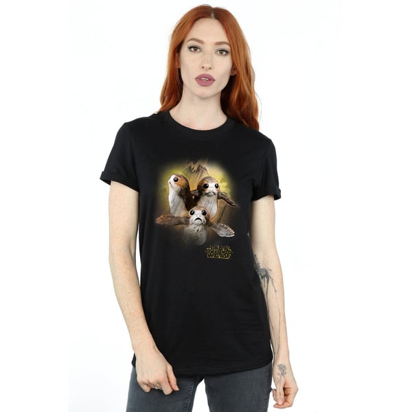 Star Wars: The Last Jedi Womens/Ladies Porg Brushed Cotton Boyfriend T-Shirt