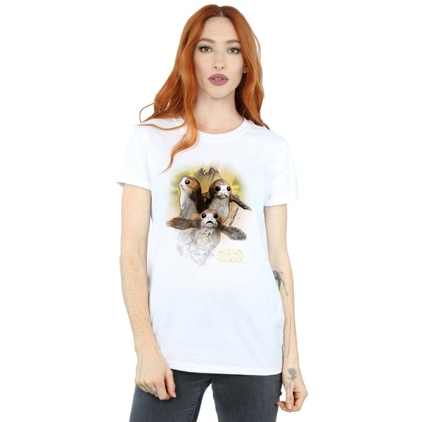 Star Wars: The Last Jedi Womens/Ladies Porg Brushed Cotton Boyfriend T-Shirt