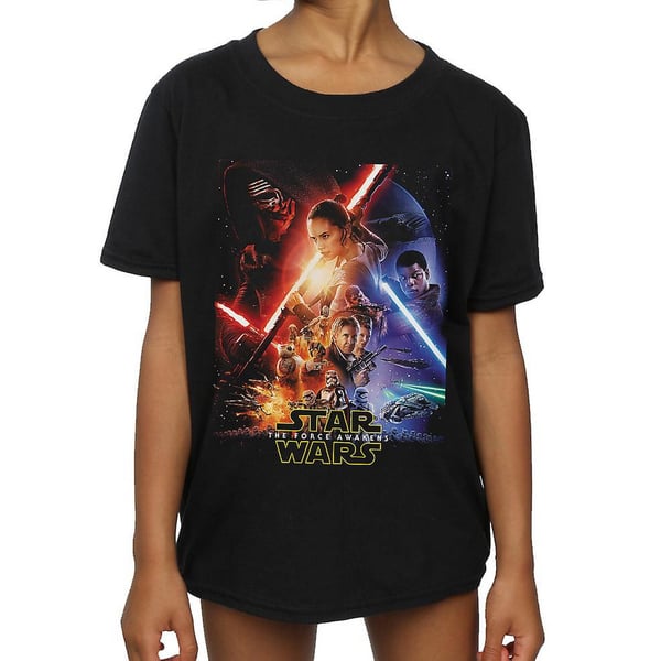 Star Wars: The Force Awakens Girls Poster Cotton T-Shirt