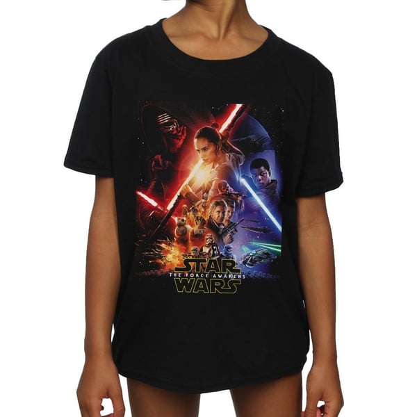 Star Wars: The Force Awakens Girls Poster Cotton T-Shirt