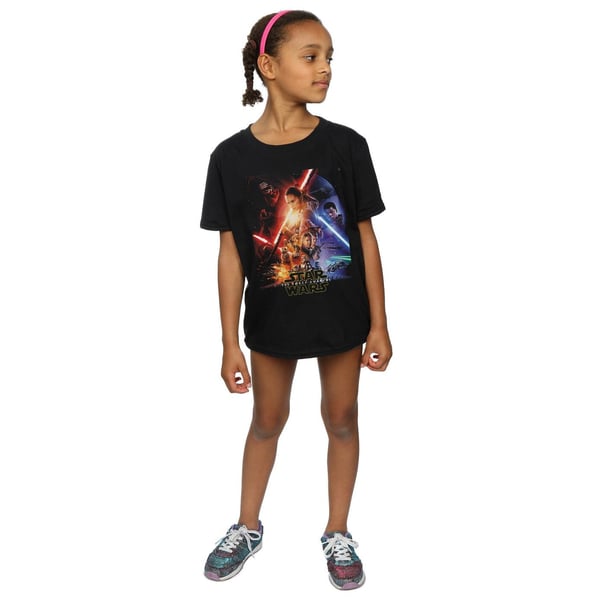 Star Wars: The Force Awakens Girls Poster Cotton T-Shirt