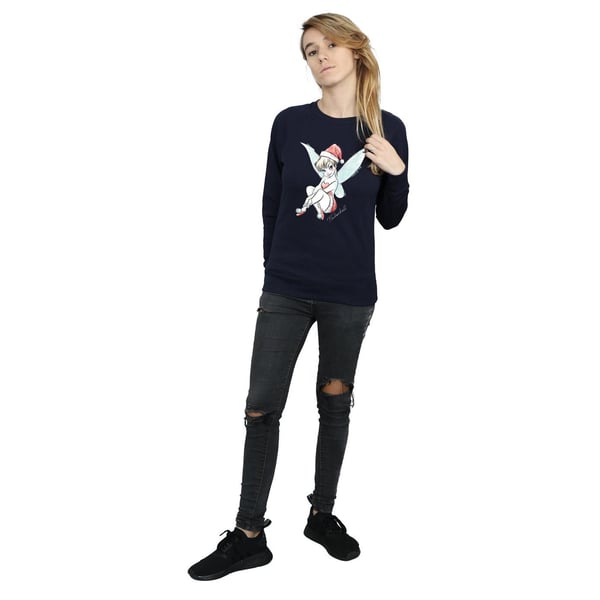 Disney Womens/Ladies Tinkerbell Christmas Fairy Sweatshirt