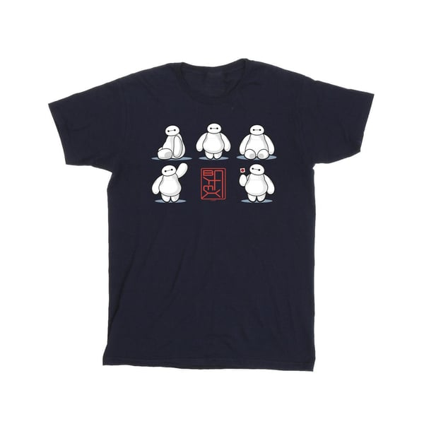 Disney Girls Big Hero 6 Baymax Many Poses Cotton T-Shirt