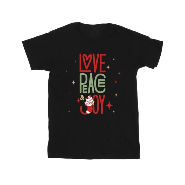 Disney Mens The Aristocats Marie Love Peace Joy T-Shirt