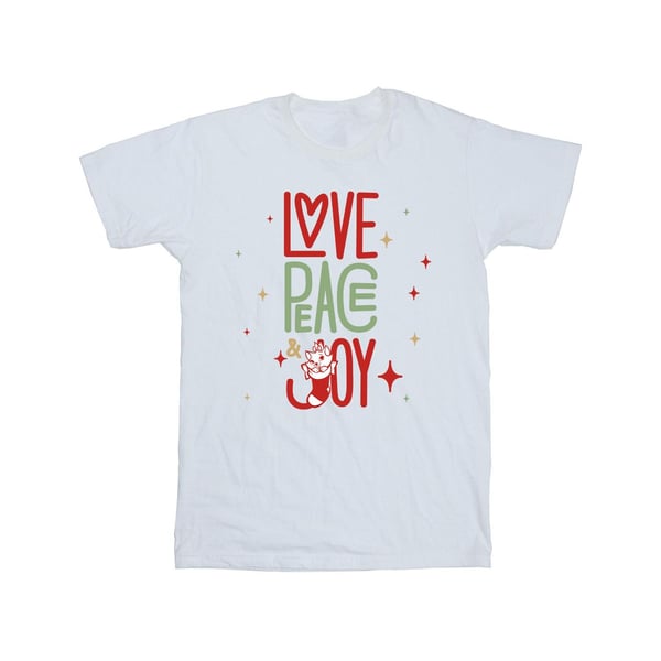 Disney Mens The Aristocats Marie Love Peace Joy T-Shirt