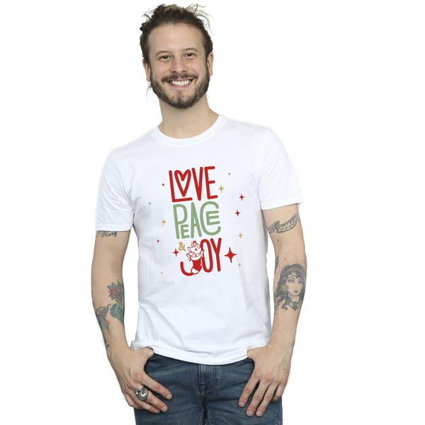 Disney Mens The Aristocats Marie Love Peace Joy T-Shirt