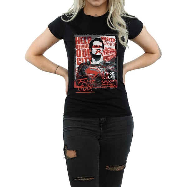 DC Comics Womens/Ladies Batman v Superman False God Cotton T-Shirt