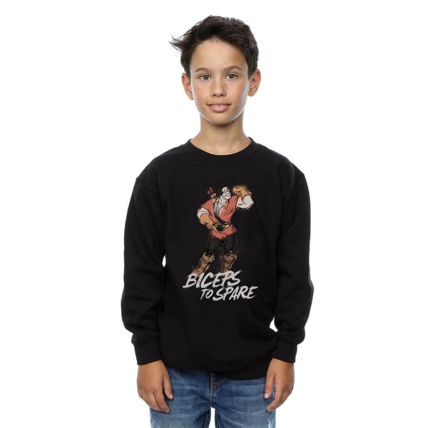 Disney Boys Beauty And The Beast Gaston Biceps To Spare Sweatshirt