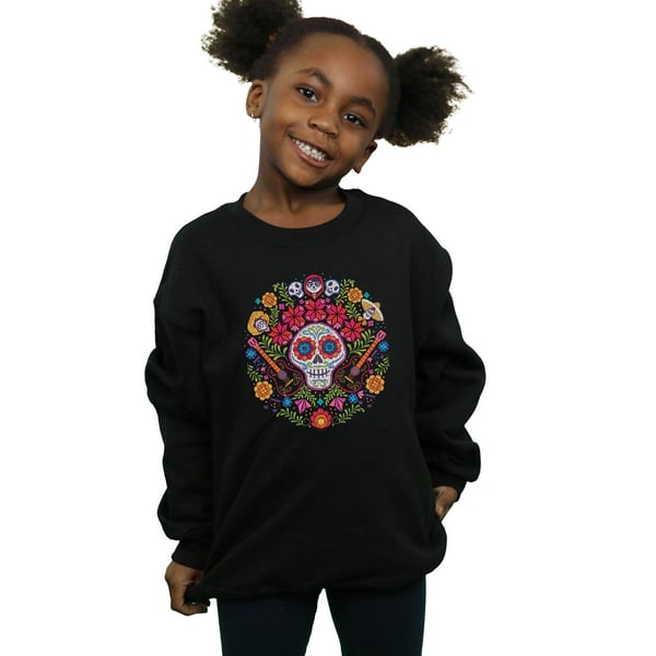 Disney Girls Coco Embroidered Skull Print Sweatshirt