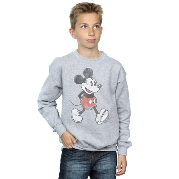 Disney Boys Walking Mickey Mouse Cotton Sweatshirt