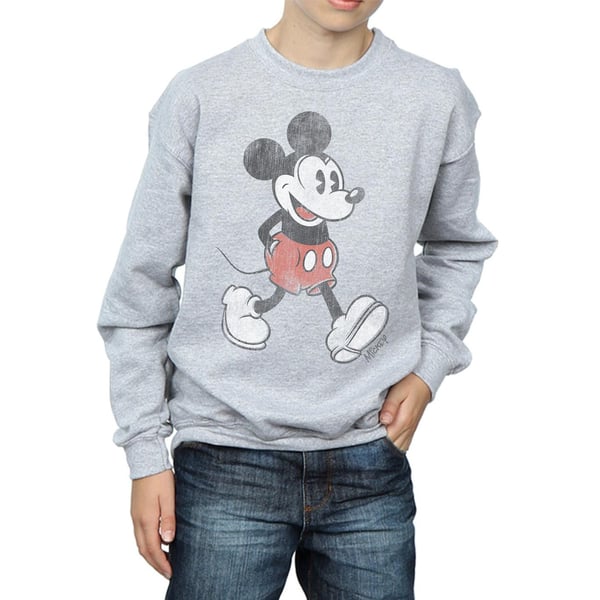 Disney Boys Walking Mickey Mouse Cotton Sweatshirt