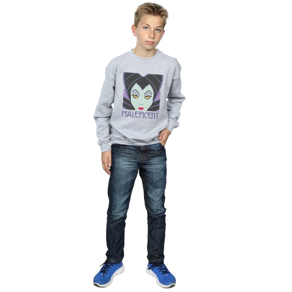 Disney Boys Maleficent Cropped Head Sweatshirt