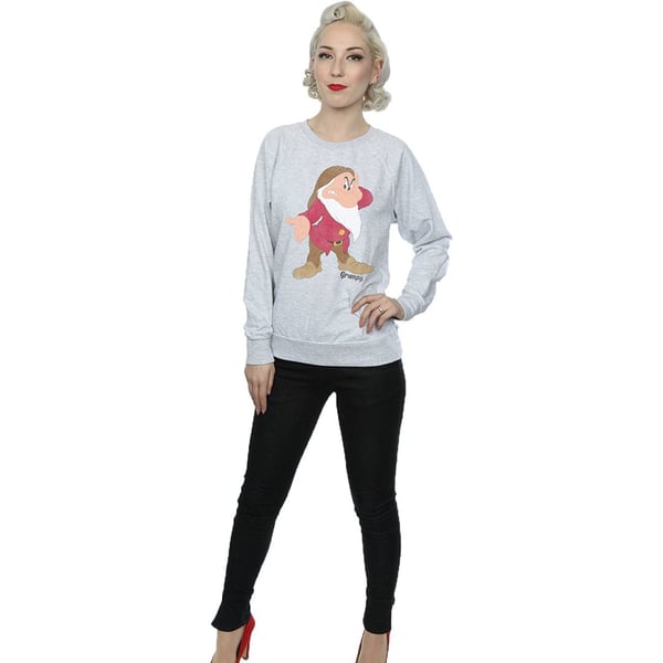 Snow White And The Seven Dwarfs Womens/Ladies Classic Grumpy Heather Sweatshirt