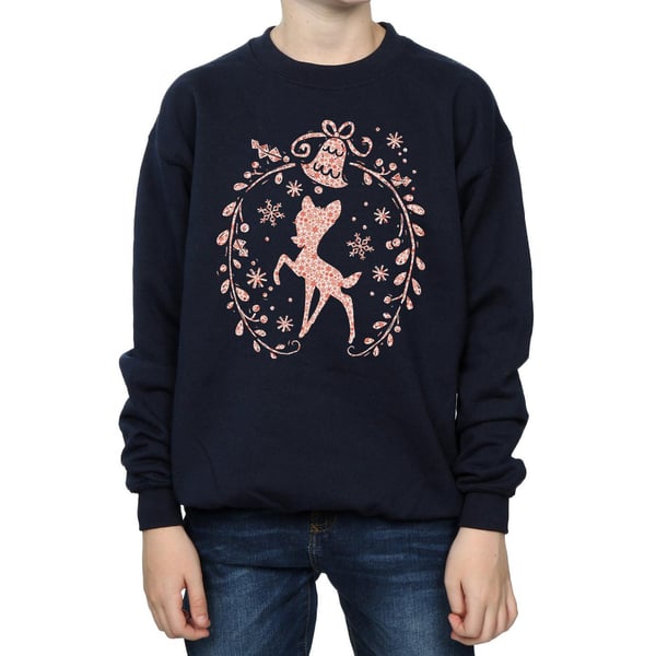 Disney Boys Bambi Christmas Wreath Sweatshirt