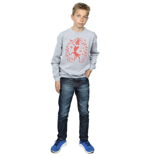 Disney Boys Bambi Christmas Wreath Sweatshirt