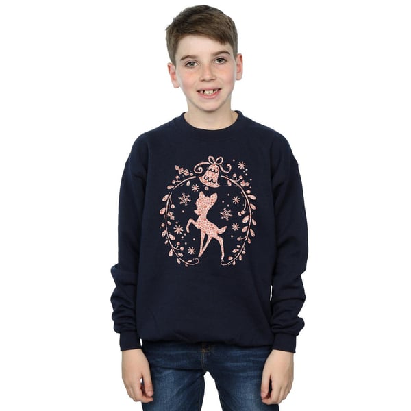 Disney Boys Bambi Christmas Wreath Sweatshirt