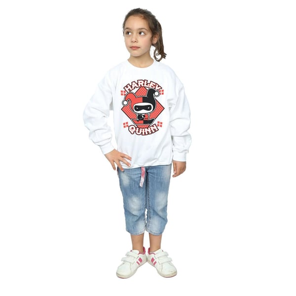 DC Comics Girls Chibi Harley Quinn Badge Sweatshirt