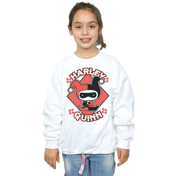 DC Comics Girls Chibi Harley Quinn Badge Sweatshirt
