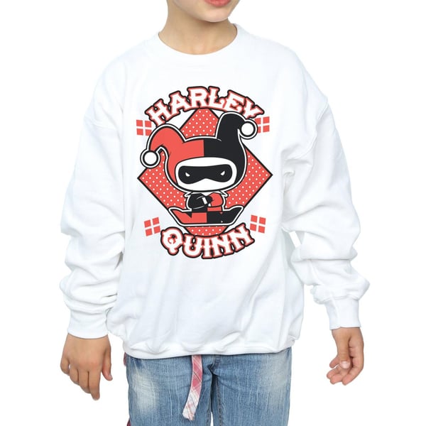 DC Comics Girls Chibi Harley Quinn Badge Sweatshirt
