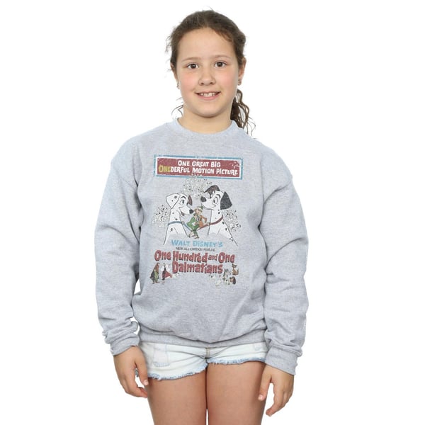 Disney Girls 101 Dalmatians Retro Poster Sweatshirt