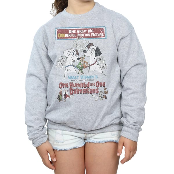 Disney Girls 101 Dalmatians Retro Poster Sweatshirt