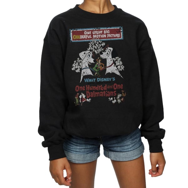 Disney Girls 101 Dalmatians Retro Poster Sweatshirt
