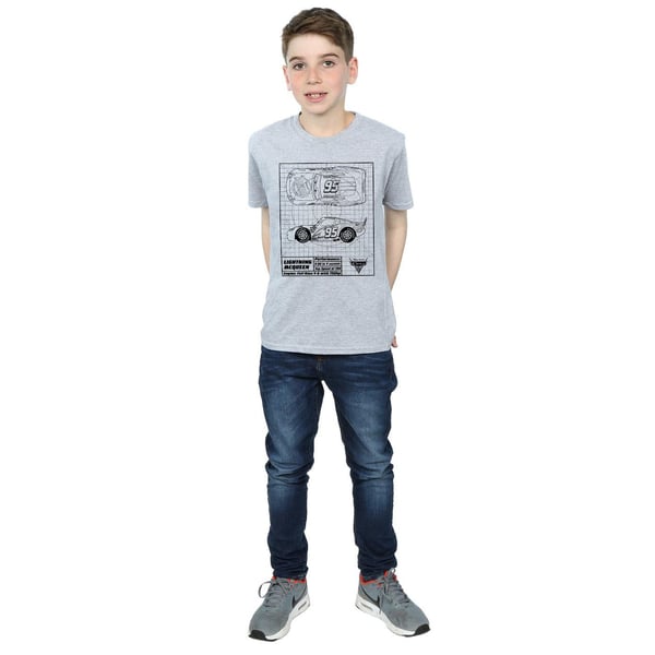Disney Boys Cars Lightning McQueen Blueprint T-Shirt