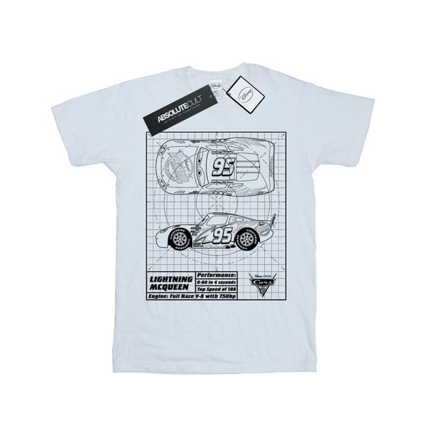 Disney Boys Cars Lightning McQueen Blueprint T-Shirt