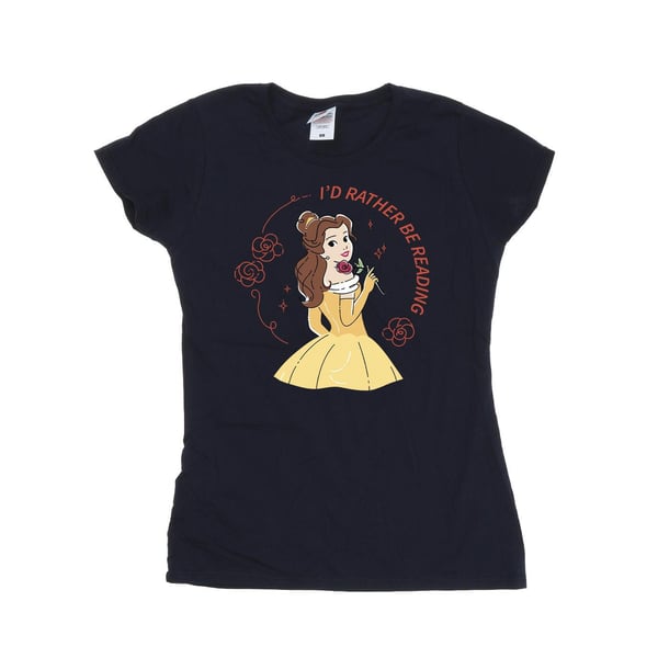 Disney Womens/Ladies Beauty And The Beast I´d Rather Be Reading Cotton T-Shirt