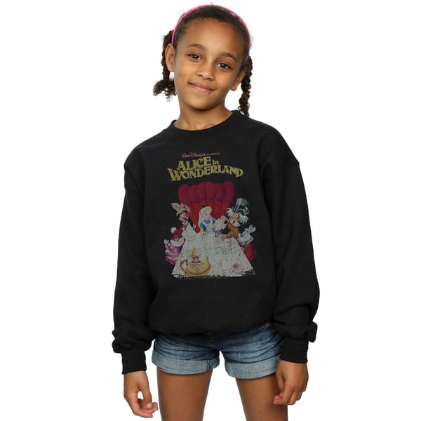 Disney Girls Alice In Wonderland Retro Poster Sweatshirt