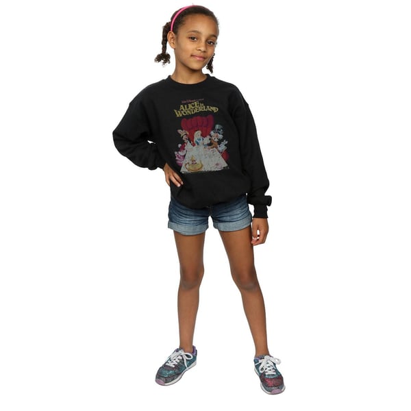 Disney Girls Alice In Wonderland Retro Poster Sweatshirt