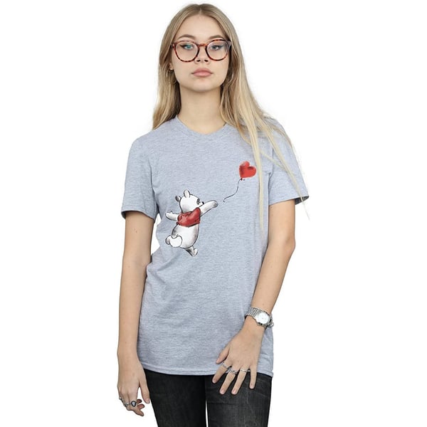 Winnie the Pooh Womens/Ladies Balloon Boyfriend T-Shirt
