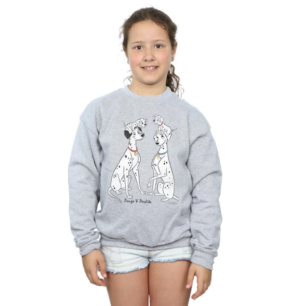 Disney Girls 101 Dalmatians Classic Pongo And Perdita Sweatshirt