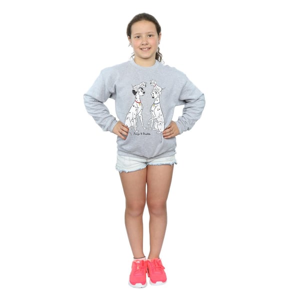 Disney Girls 101 Dalmatians Classic Pongo And Perdita Sweatshirt