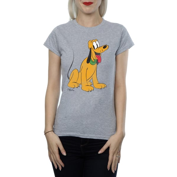 Disney Womens/Ladies Classic Pluto Heather T-Shirt