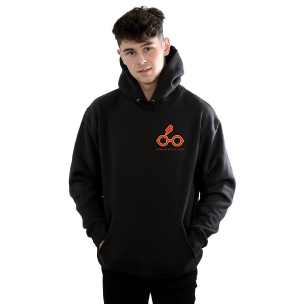 Harry Potter Mens I Solemnly Swear Breast Print Hoodie
